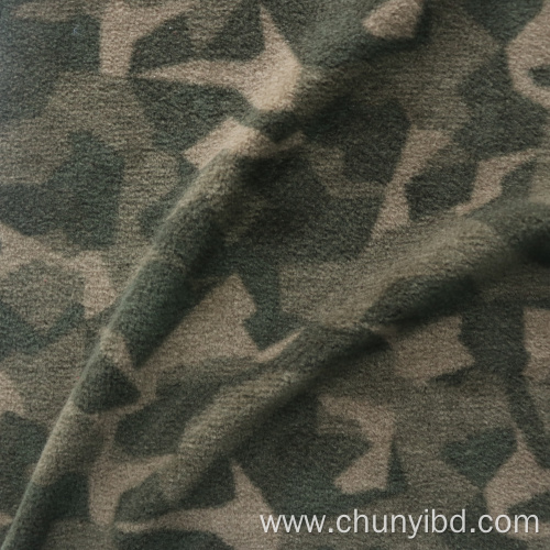 Recycled 100%Polyester Soft Handfeeling Disruptive Pattern Aop Polar Fleece Fabric for Garments Military Suits